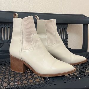 Steve Madden Cream Booties